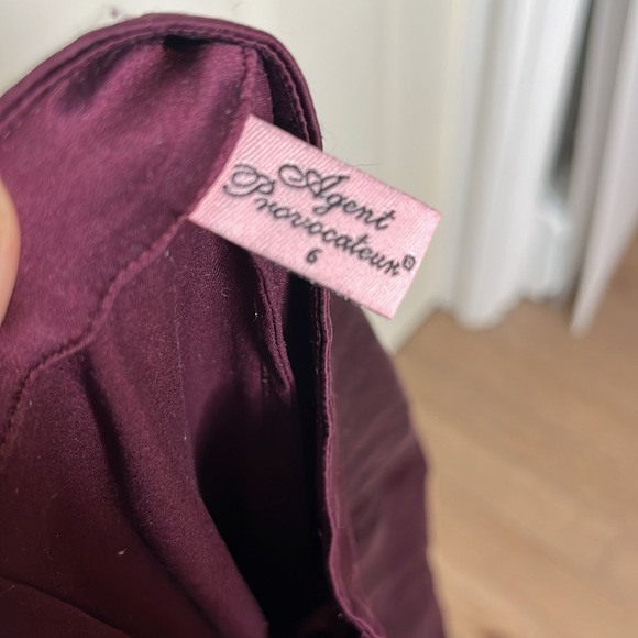 Agent Provacatuer Silk Pajamas Pants Size 6 - Picture 6 of 10